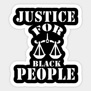 justice for black people Sticker